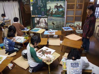 こども絵画教室　　東儀　一　の模写