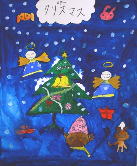 子供アトリエ　クリスマスの絵　２
