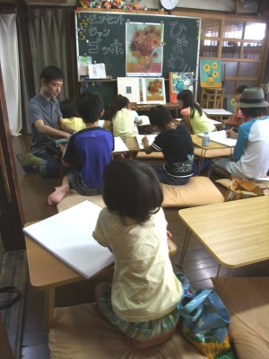 子供絵画工作教室　ゴッホ　1