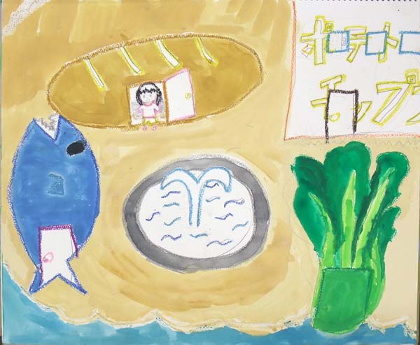 子供絵画工作教室　食欲の秋　3