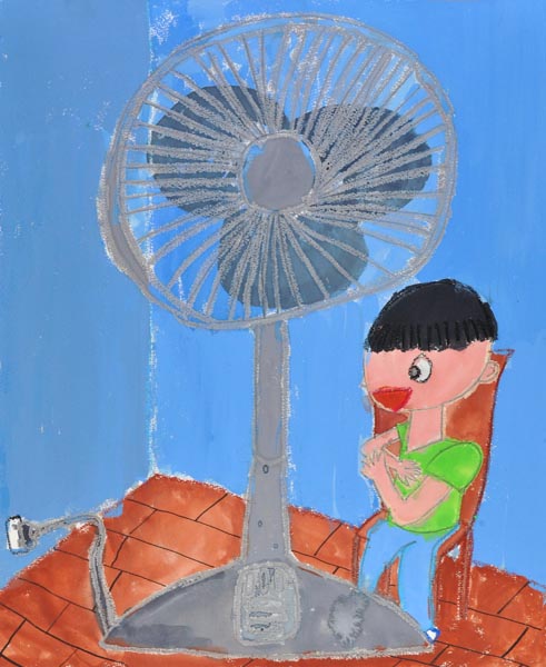 子供アトリエ　扇風機　2