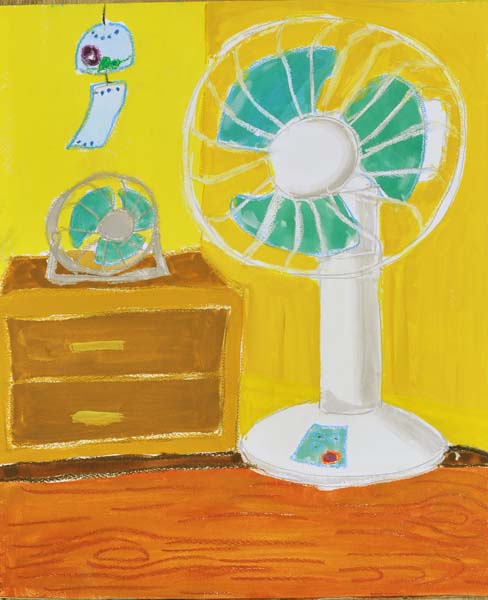 子供アトリエ　扇風機の絵