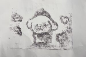 京都の子供絵画教室 OWL美術研究所 キッチンリトグラフの作品例