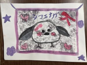 京都の子供絵画教室 OWL美術研究所 キッチンリトグラフの作品例