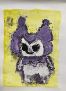 京都の子供絵画教室 OWL美術研究所 キッチンリトグラフの作品例