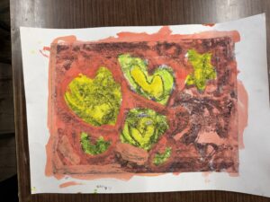 京都の子供絵画教室 OWL美術研究所 キッチンリトグラフの作品例