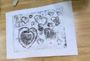 京都の子供絵画教室 OWL美術研究所 キッチンリトグラフの作品例
