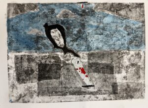 京都の子供絵画教室 OWL美術研究所 キッチンリトグラフの作品例