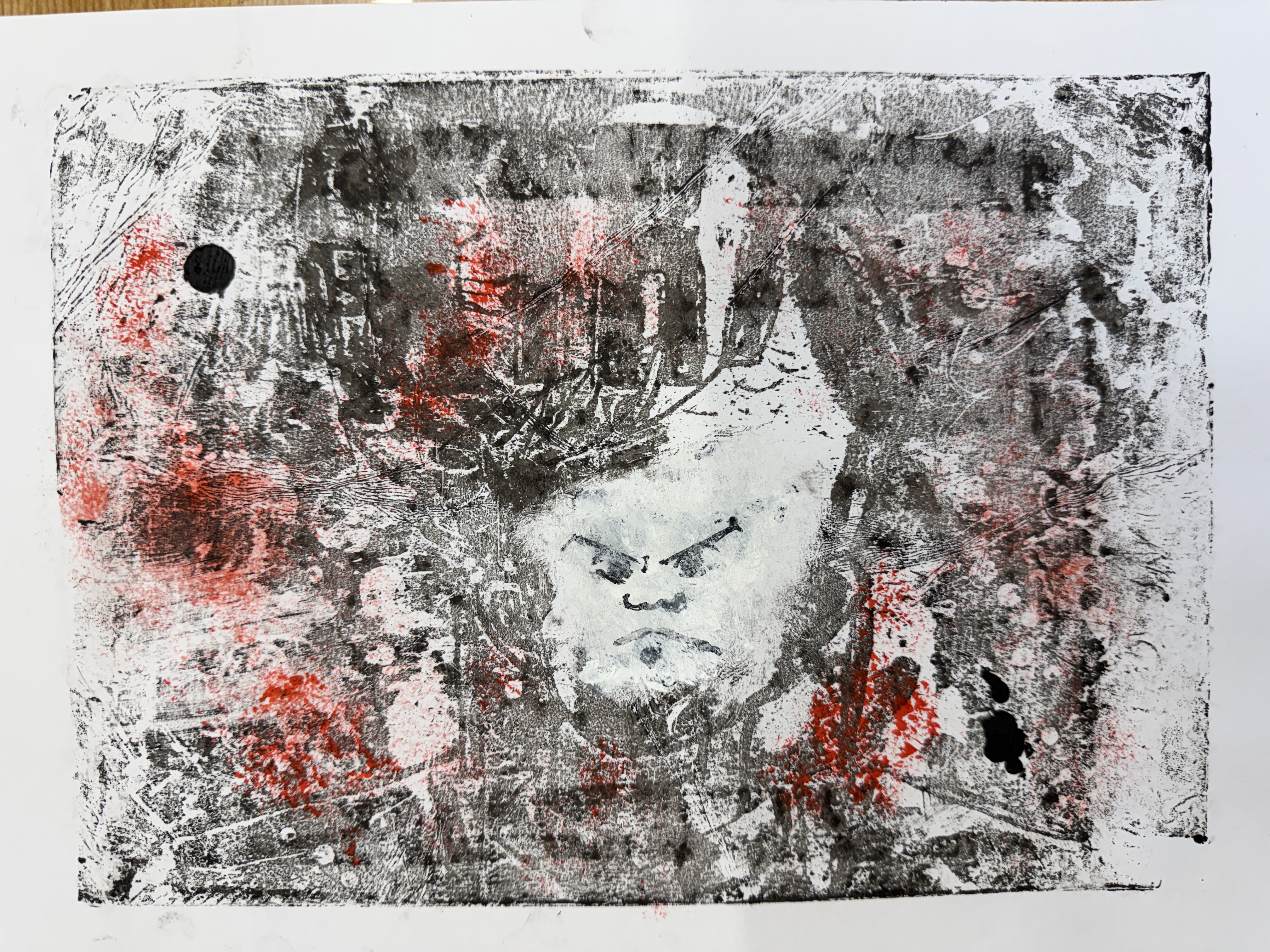 京都の子供絵画教室 OWL美術研究所 キッチンリトグラフの作品例