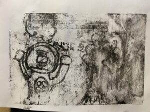 京都の子供絵画教室 OWL美術研究所 キッチンリトグラフの作品例