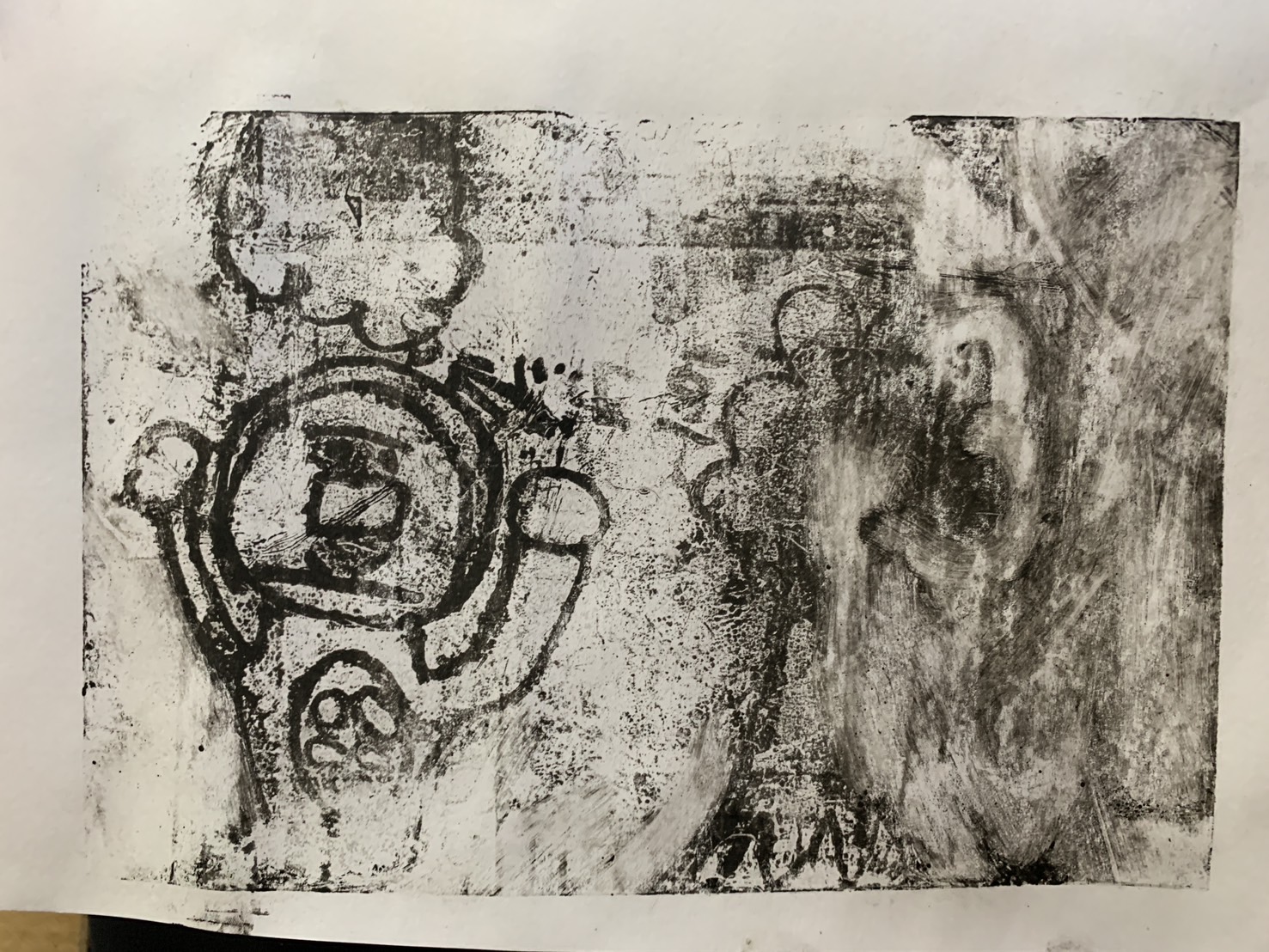 京都の子供絵画教室 OWL美術研究所 キッチンリトグラフの作品例