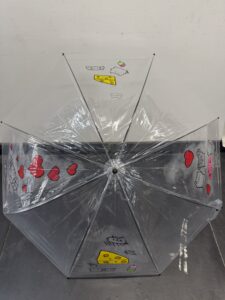 京都の絵画教室OWL美術研究所生徒作品
透明ビニール傘に描かれた絵