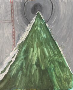 京都の絵画教室東儀画塾子供アトリエにて描かれた水をテーマにした作品
下水道