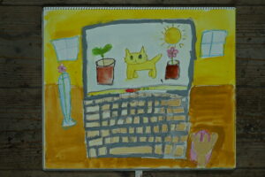 絵画教室OWL美術研究所の願い事をテーマにした子供アトリエ作品
パソコンの絵