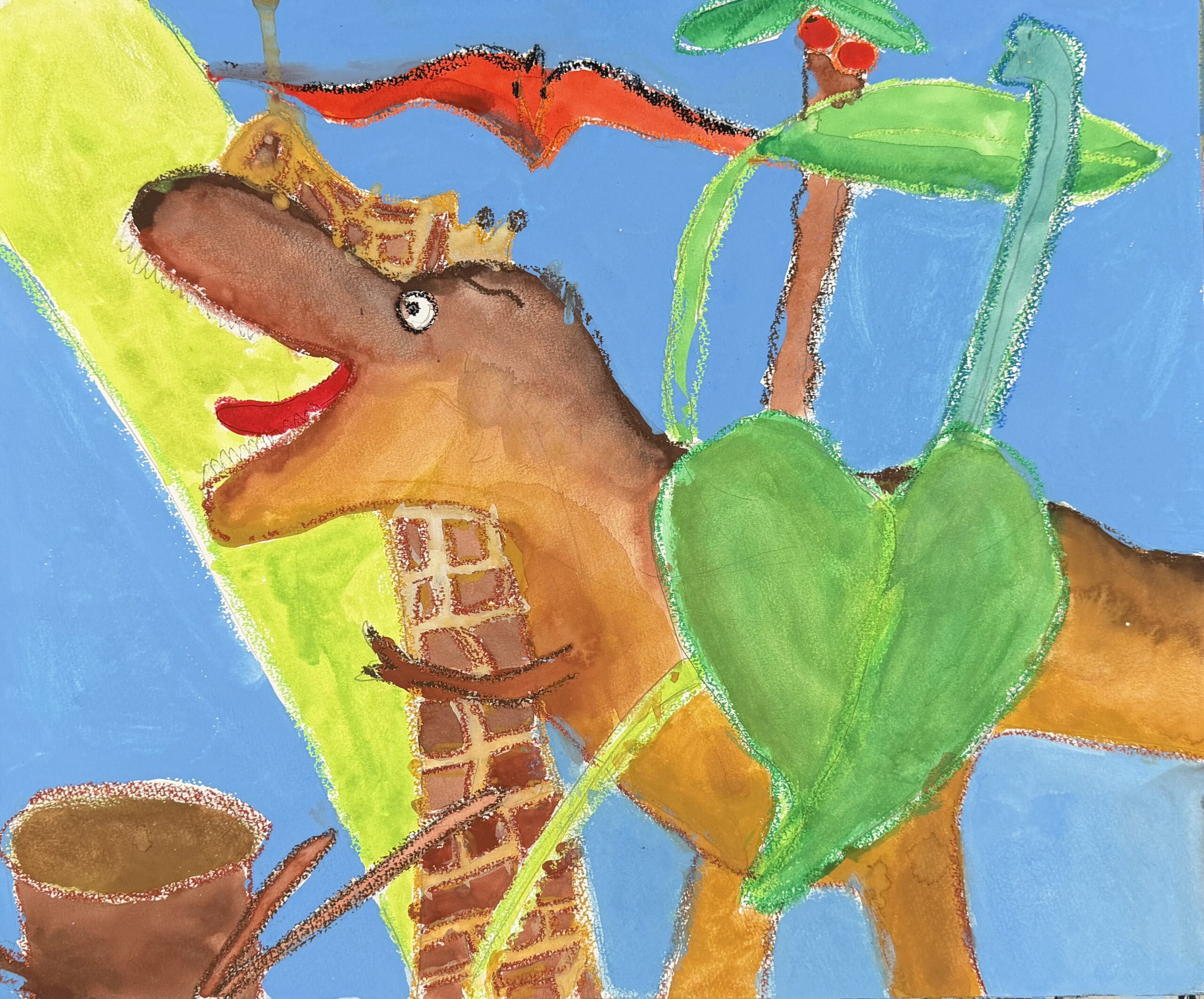 観葉植物のジャングルに恐竜が出現！？子どもの想像力をひきだすモチーフ設定の秘密