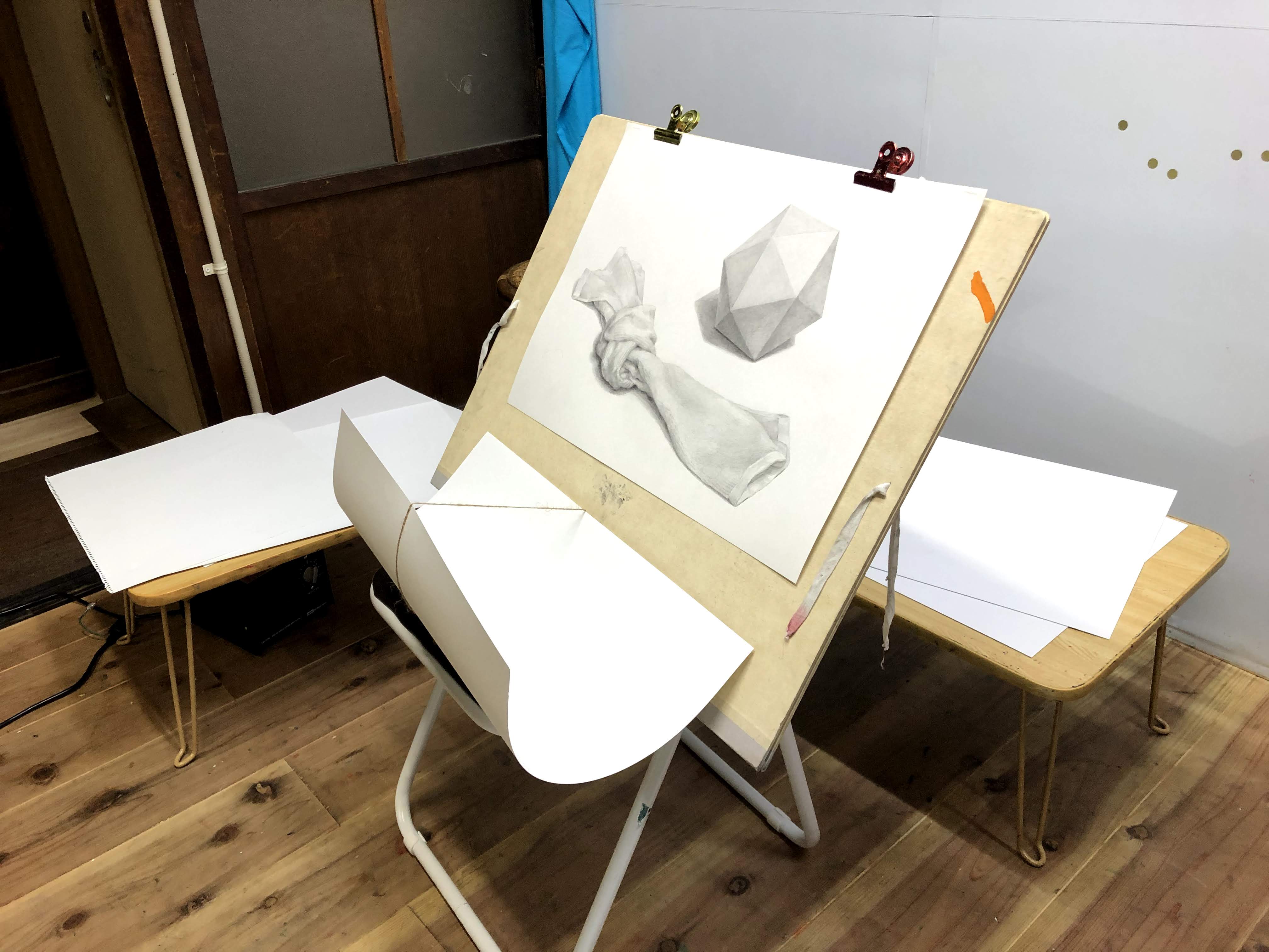 オンライン絵画教室　絵を正確に撮影する方法