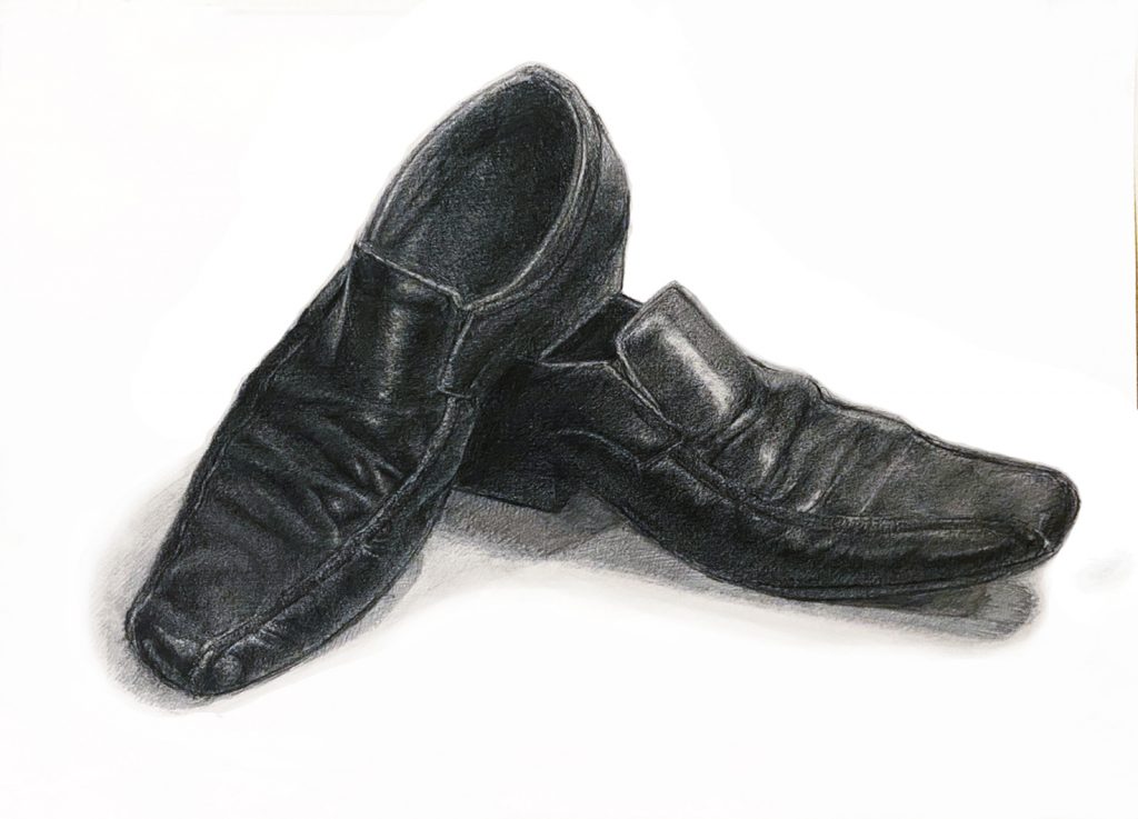 オンライン絵画教室 鉛筆デッサン 靴